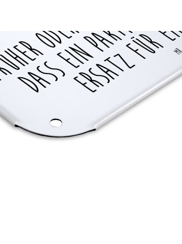 Mr. & Mrs. Panda tafel Einhorn Verliebt mit Spruch in Weiß