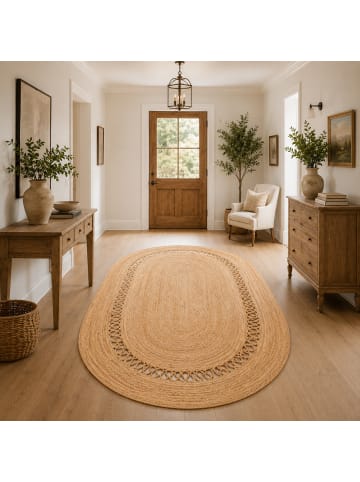 Jute Teppich Salsa Modern in beige