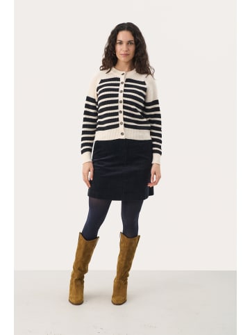 PART TWO Strickjacke PaitePW Gerade Passform in Navy Stripe