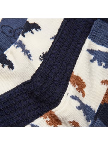 Minymo Kinder Socken "Socks w. Pattern (5-pack)" in Blau