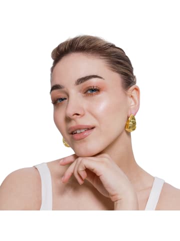 Steel_Art Drop Ohrstecker Damen Sergi goldfarben in goldfarben