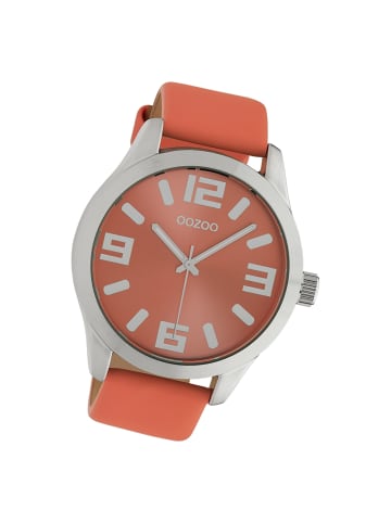 Oozoo Armbanduhr Oozoo Timepieces orange extra groß (ca. 47mm)