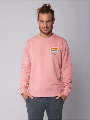 wat? Apparel Sweatshirt Rainbow Cassette in Canyon Pink