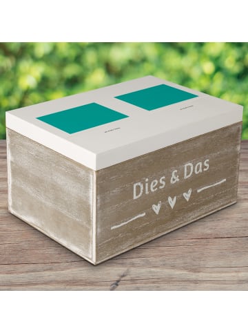 Mr. & Mrs. Panda Aufbewahrungsbox Bär Torte 70. Geburtstag mit S... in Weiß