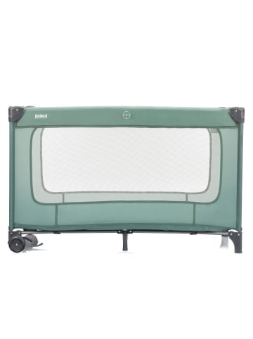 fillikid Reisebett Capri ab Geburt - 15 kg mit verstellbarem in gruen