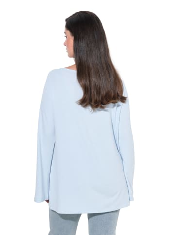 Ulla Popken Langarmshirt in hellgraublau