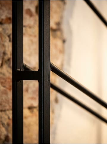 KADIMA DESIGN Weinregal Wand Metall 36x150x8 cm Groß für 8 Flaschen in Schwarz