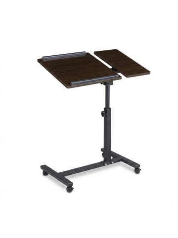 relaxdays Laptoptisch in Schwarz - (B)60 x (H)95 x (T)40 cm