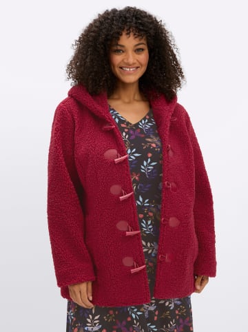 sheego by Joe Browns Teddy-Jacke in kirsche