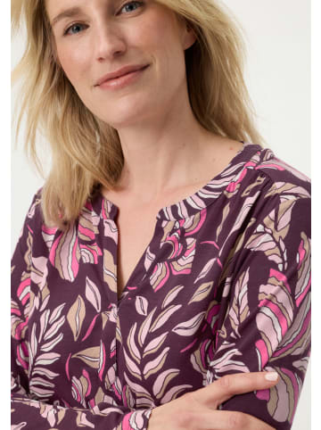 Olsen Langarmshirt Clara in aubergine pink - 0001