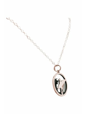 Gemshine Halskette mit Anhänger Maritim Surferin Palme in silver coloured