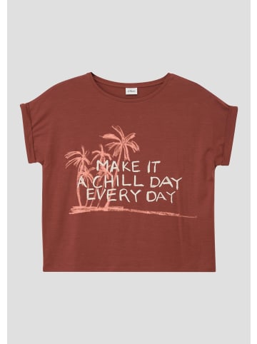 s.Oliver T-Shirt in 3515_rostrot