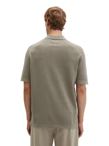 Marc O'Polo Strick-Poloshirt Travel Collection in Frozen Taupe