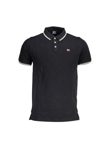 NORWAY 1963 Schwarz Baumwolle Herren Polo Hemd