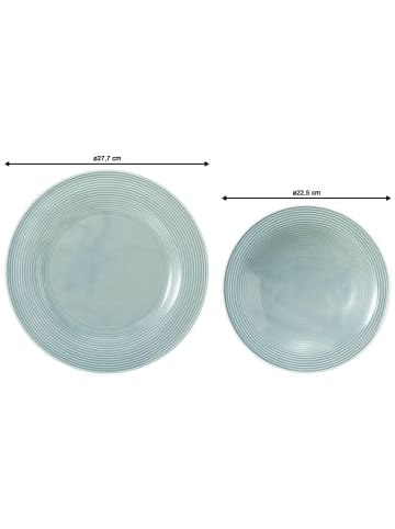 Seltmann Weiden 12er Set Tafelservice Beat Color Glaze in Arktisblau