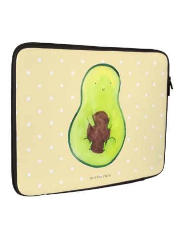 Mr. & Mrs. Panda Notebook Tasche Avocado Kern ohne Spruch in Gelb Pastell