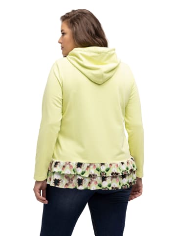 Ulla Popken Sweatshirt in limettengrün