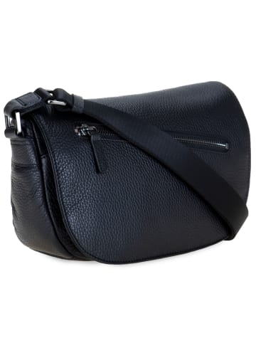 MYWALIT Umhängetasche Leder 24 cm in black