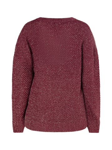 usha BLACK LABEL Damen Strickpullover in Weinrot
