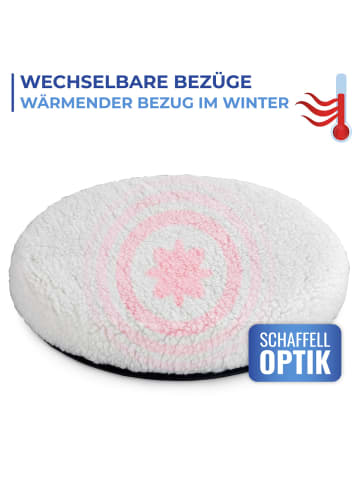 Maximex Drehkissen mit 2 Wechselbezügen in Beige - Creme