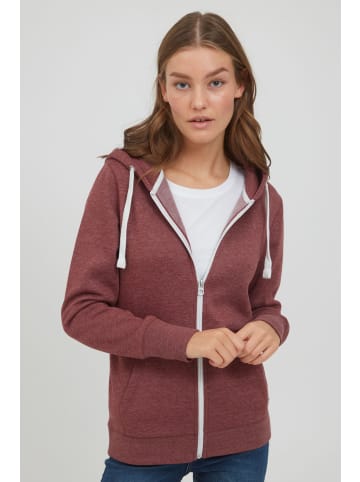Oxmo Kapuzensweatjacke OXOlinda 21300806-ME Kapuzensweatjacke mit Kordelzug in Rot