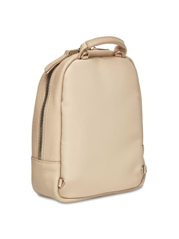 Knomo Mayfair Luxe Beauchamp XXS City Rucksack RFID Leder 20 cm in trench beige