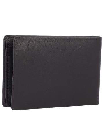 Braun Büffel Hannes Geldbörse RFID Schutz Leder 10.5 cm schwarz