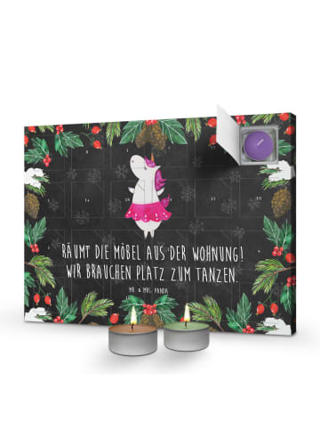 Mr. & Mrs. Panda adventskalender mit kerzen Einhorn Ballerina mi... in Kreidetafel