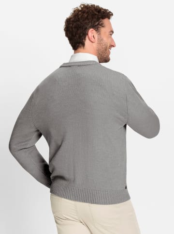 WITT WEIDEN Strickjacke in steingrau-anthrazit-gemustert