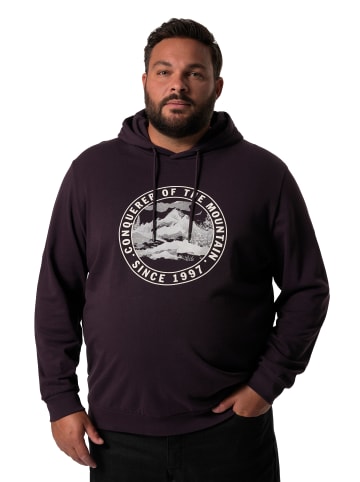 Men Plus Sweatshirt in dunkel violett