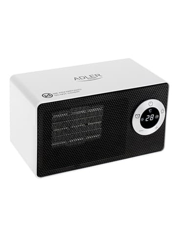 Adler Europe Adler AD 7746 Heizlüfter mit LCD-Display - 1000 W, 2 Heizstufen, Weiß in Weiß