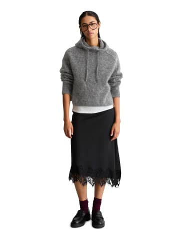 Marc O'Polo DENIM Strick-Hoodie oversize in Dark Shadow Melange