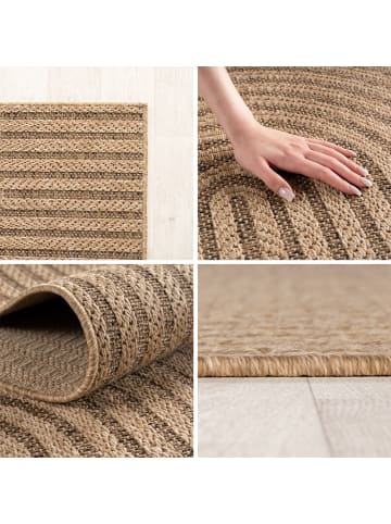 Teppich Boss Indoor Outdoor Teppich Timber 1401 Läufer in Beige