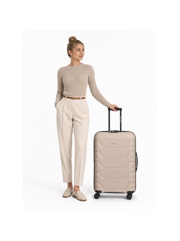 Smartbox Edition 01 4 Rollen Trolley 66 cm mit Dehnfalte in beige