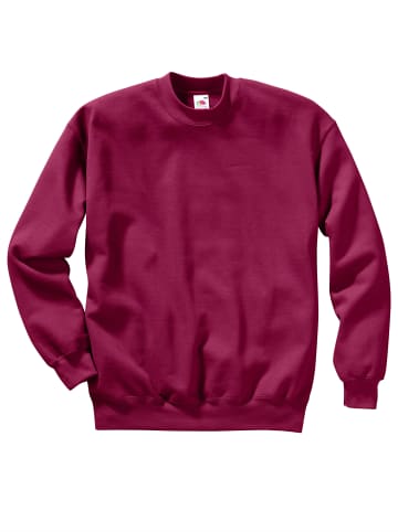 Fruit of the Loom Sweatshirt in weinrot