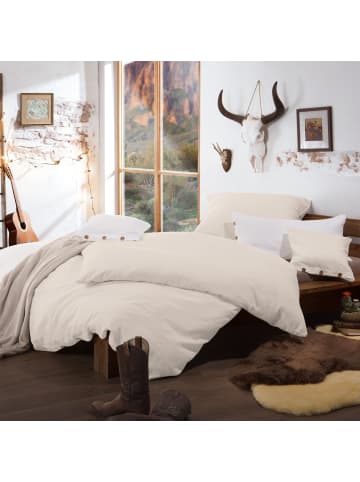 Erwin Müller Halbleinen, Leinen / Halbleinen Kuschelkissenbezug Deggendorf in natur