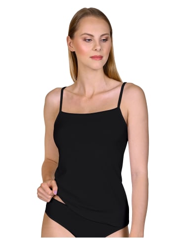 Lisca 2er Pack Trägerhemd in black