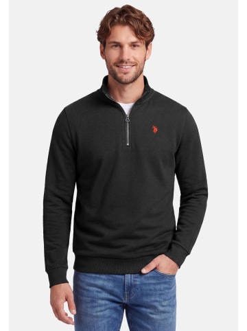 U.S. Polo Assn. U.S. POLO ASSN. Herren Pullover Half Zip P017 in Schwarz