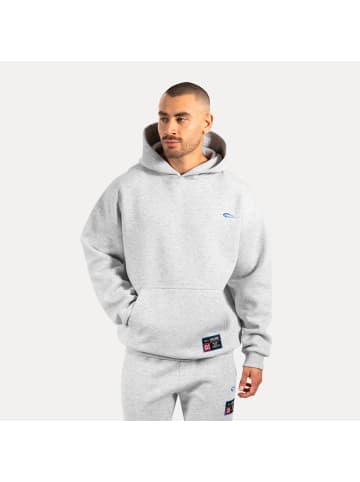 SMILODOX Hoodie Rayk in Grau Melange