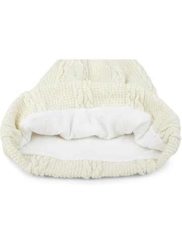 styleBREAKER Feinstrick Beanie Mütze in Creme-Beige