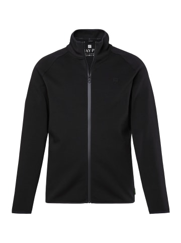 JP1880 Sweatjacke in schwarz