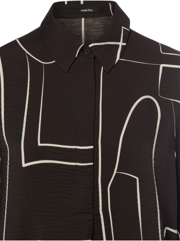 Someday Sommerbluse Zesane in schoko weiß - 0001