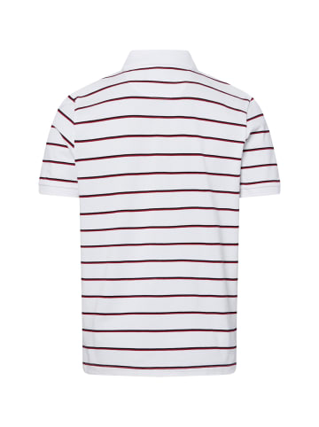 Andrew James Poloshirt in weiß rot