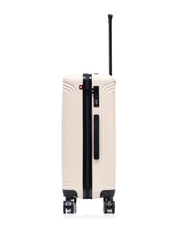 SWISS KOPPER Großer Hartschalenkoffer GSTAAD in Beige (100L)