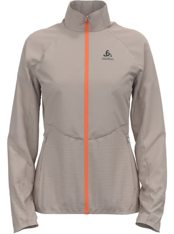 Odlo Jacke "Jacket Run Easy Warm Hybrid" in Silber