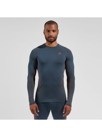 Odlo BL TOP crew neck l/s PERFORMAN in Rauchblau3431