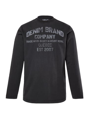 Men Plus Kurzarm T-Shirt in schwarz