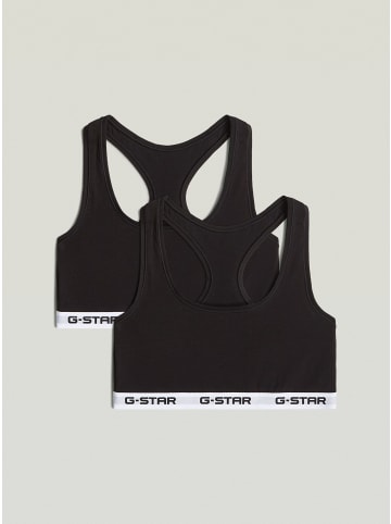 G-Star Raw Racerback Bralette 2er-Pack black