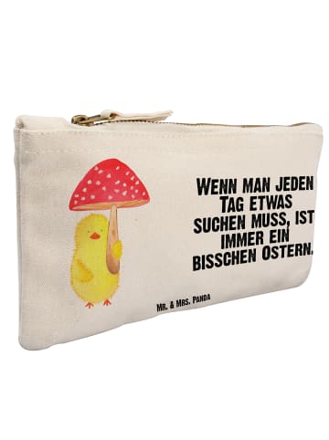 Mr. & Mrs. Panda Kulturbeutel Küken Fliegenpilz mit Spruch in Weiß