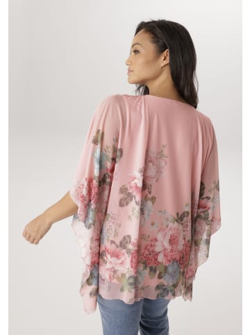 Aniston PLUS Blusenshirt in rose-grün-hellblau
